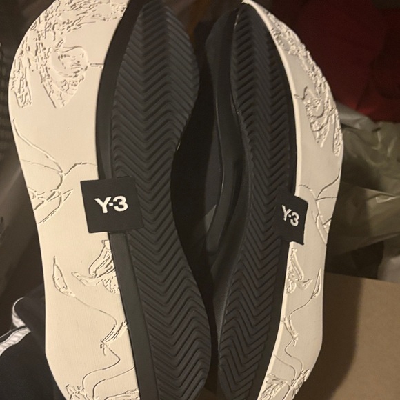 Y-3 Black and White Athletic Shoes - Picture 3 of 5